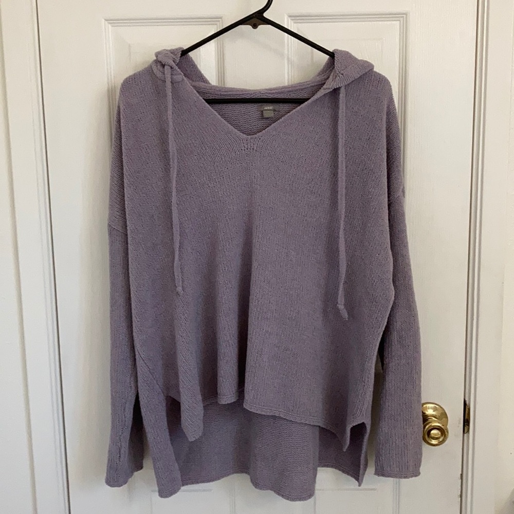 Aerie Comfy Knitted Sweater With Hood